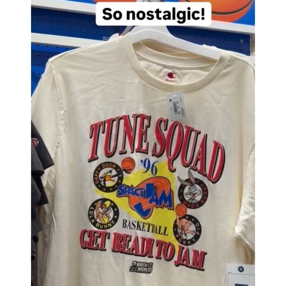Champion Youth '96 Space Jam x NCAA March Madness Tune Squad T-Shirt - XL, NWT